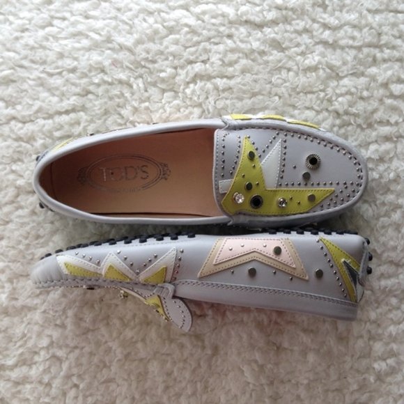 Tod's Shoes - TOD'S Lather Studded Loafers size 35